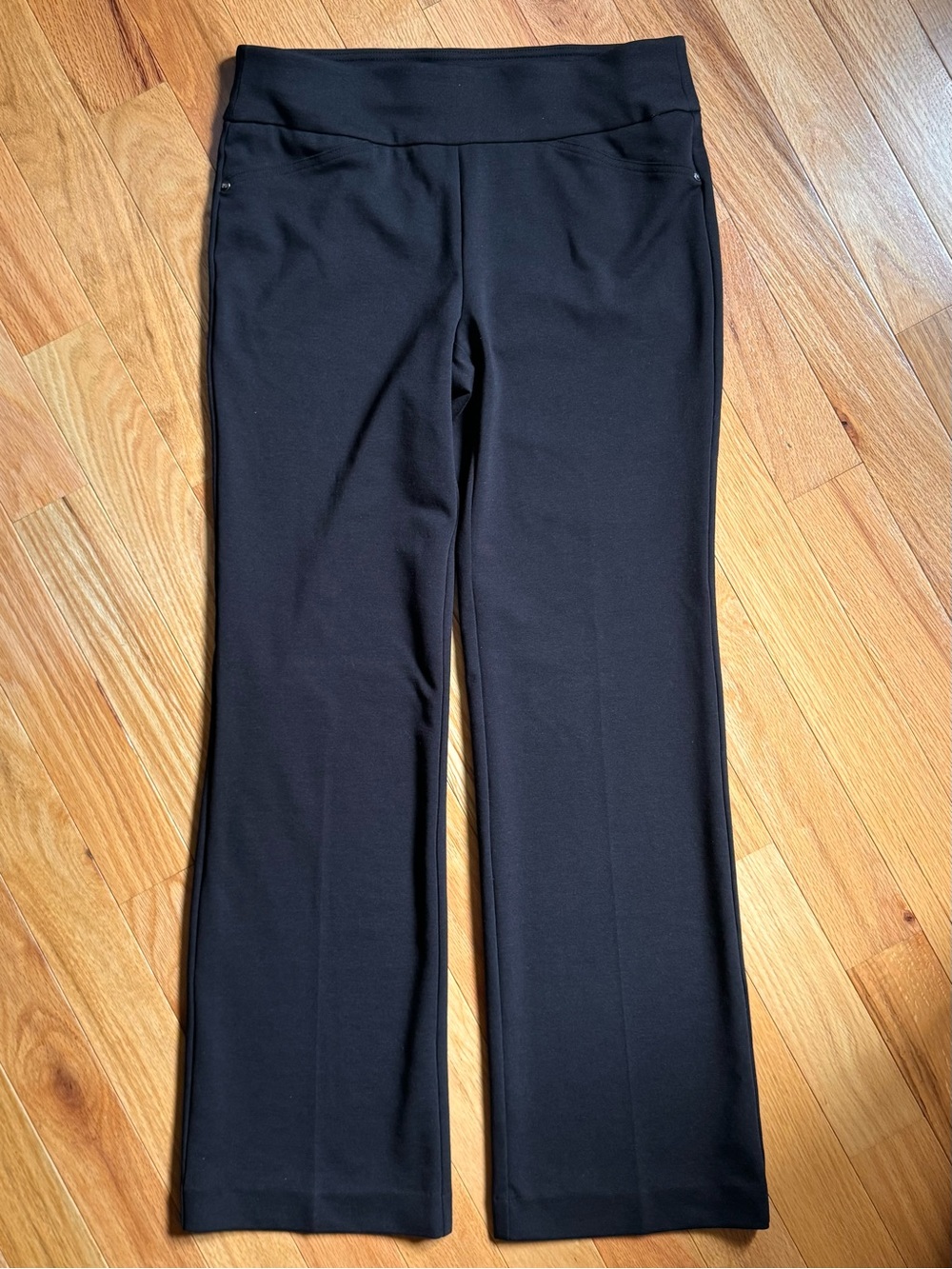 Nine West Black Knit Women’s Pants, Straight Leg, Size 6